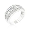 3-Row Cubic Zirconia Band