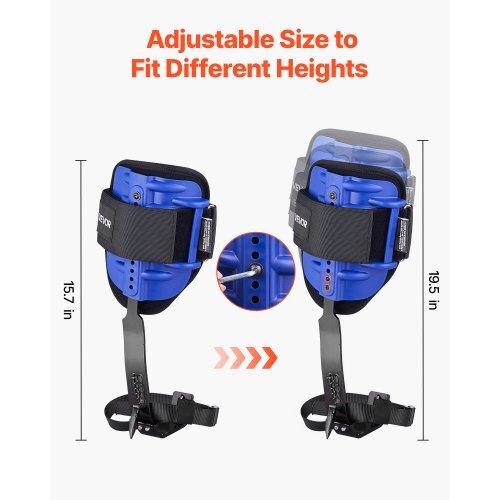 Tree Climbing Spikes Set, Height-Adjustable Tree Climbing Gear with Straps & Waist Harness, 350 lbs Load Capacity, Heavy Duty Steel Climb Spurs Arborist Equipment for Fruit Picking Hunting