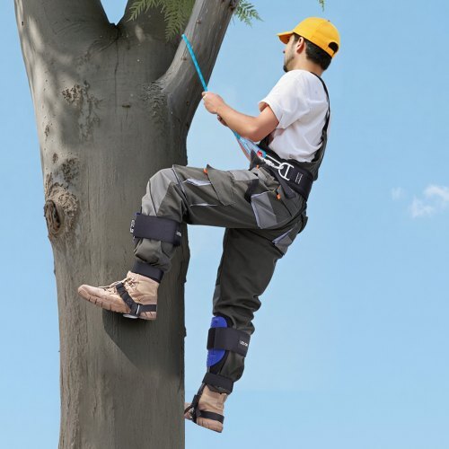Tree Climbing Spikes Set, Height-Adjustable Tree Climbing Gear with Straps & Waist Harness, 350 lbs Load Capacity, Heavy Duty Steel Climb Spurs Arborist Equipment for Fruit Picking Hunting