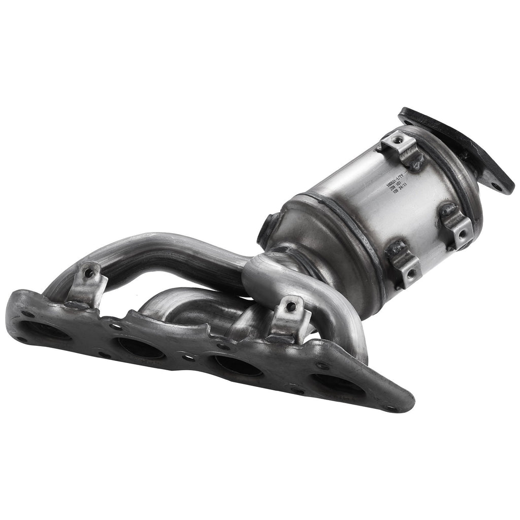 Catalytic Converter, Compatible with Kia Soul Rio/Hyundai Veloster Accent, 1.6L L4, Front, Replacement OE 674-891, 16680, Stainless Steel High Flow Converter, for Exhaust Gas Purification